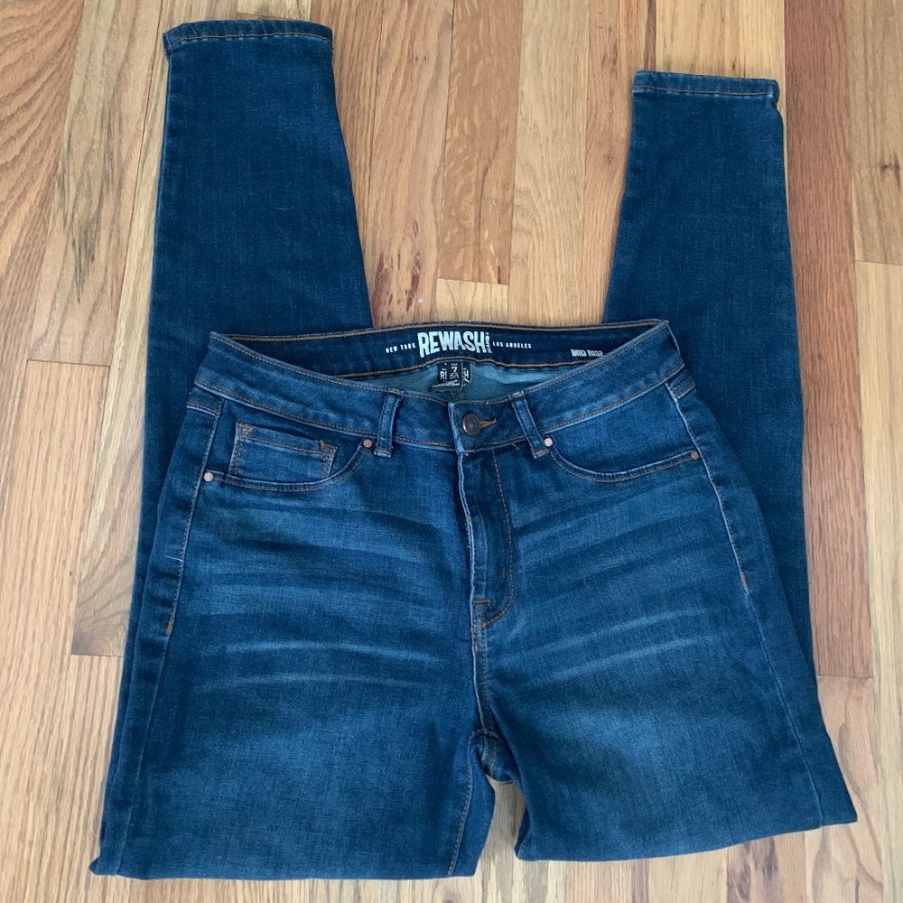 Rewash mid-rise skinny jeans - 7/28